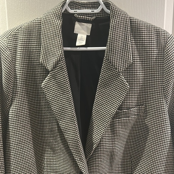 H&M Houndstooth Blazer Size L - Picture 3 of 3